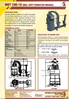 MDT brake supplier in India